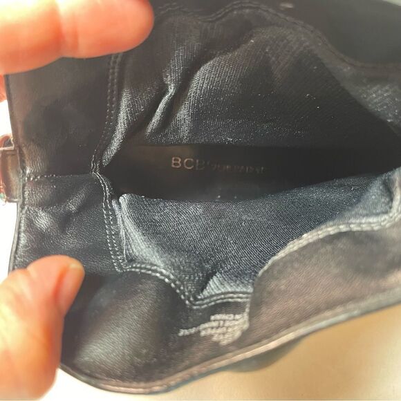 BCBGeneration black leather merri heeled boot 9.5 - Picture 4 of 10